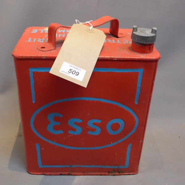 A vintage Esso oil can