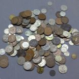 A collection of coins,