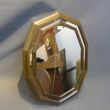 A Venetian style mirror.