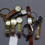 A collection of men's wristwatches to include Omega,
