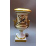 A Meissen style campana urn.