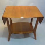 A 20th teak drop leaf side table.