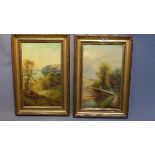 Henry Carpent Roberts, a pair of 19th century oil on canvas of river scenes,