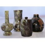Collection of four pottery vases/pots