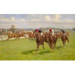 THE STEWARDS’ CUP, GOODWOOD, 1920 by William Hounsom Byles (British, 1872–1916)