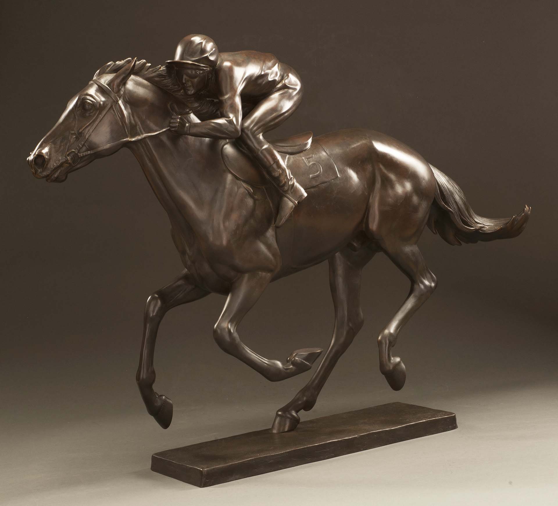 HORSE AND JOCKEY by Helmut Diller (German, 1911–1984)