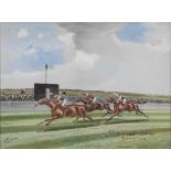 KING’S CUP DONCASTER 1910 and CAMBRIDGE STAKES 1908 (two works) by John Beer (British, 1860–1930)