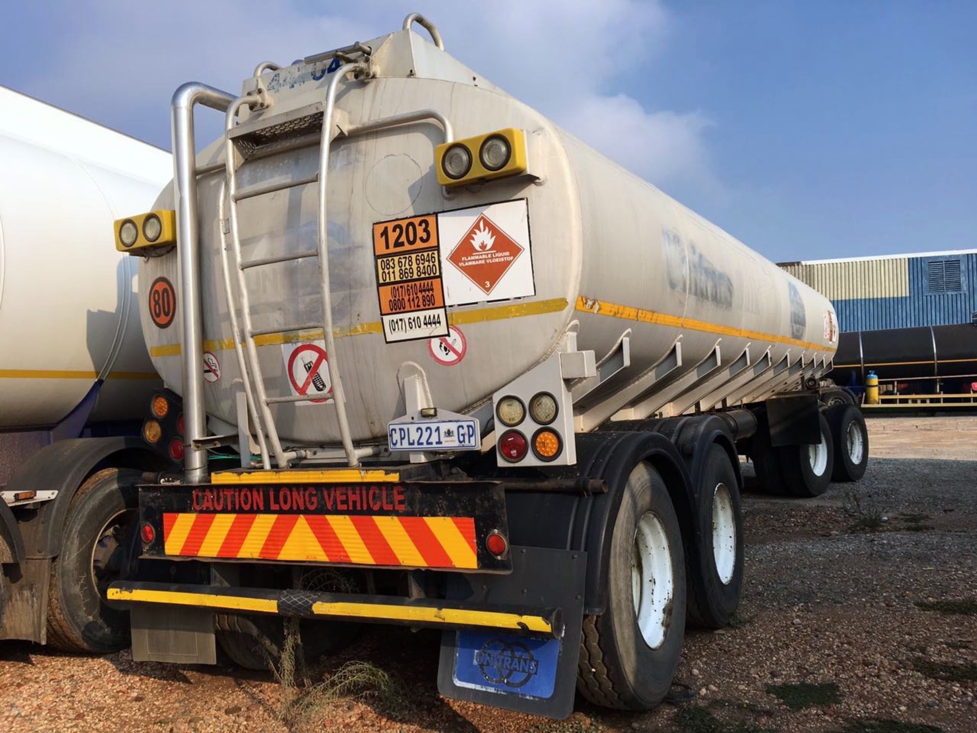 1997 GRW 4 AXLE ALUMINIUM DRAWBAR FUEL TANKER TRAILER - (CPL221GP) - (LOCATION: TULISA PARK) (STC) - Image 4 of 4