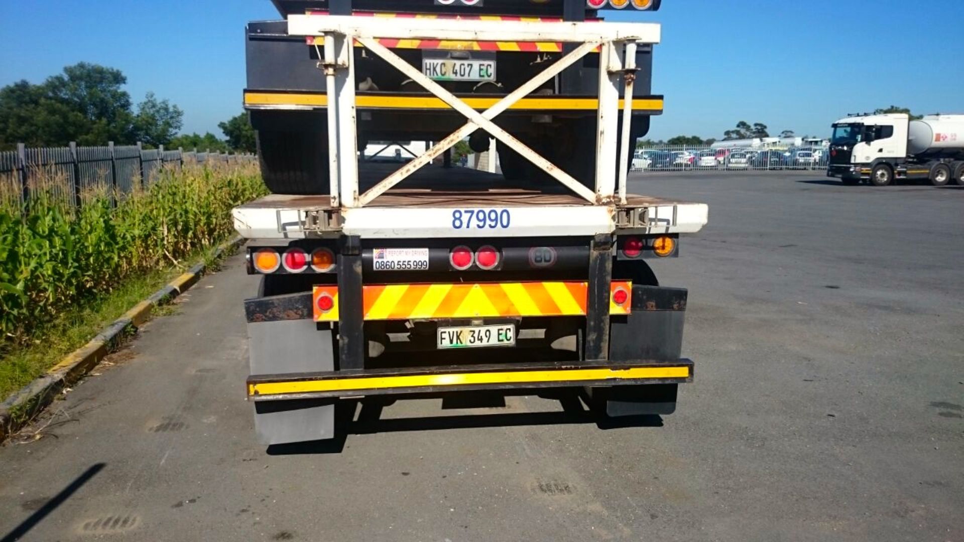 2014 ROADHOG TRI-AXLE F/DECK TRAILER - (FVK349EC) - (LOCATION: EAST LONDON) - Image 4 of 5