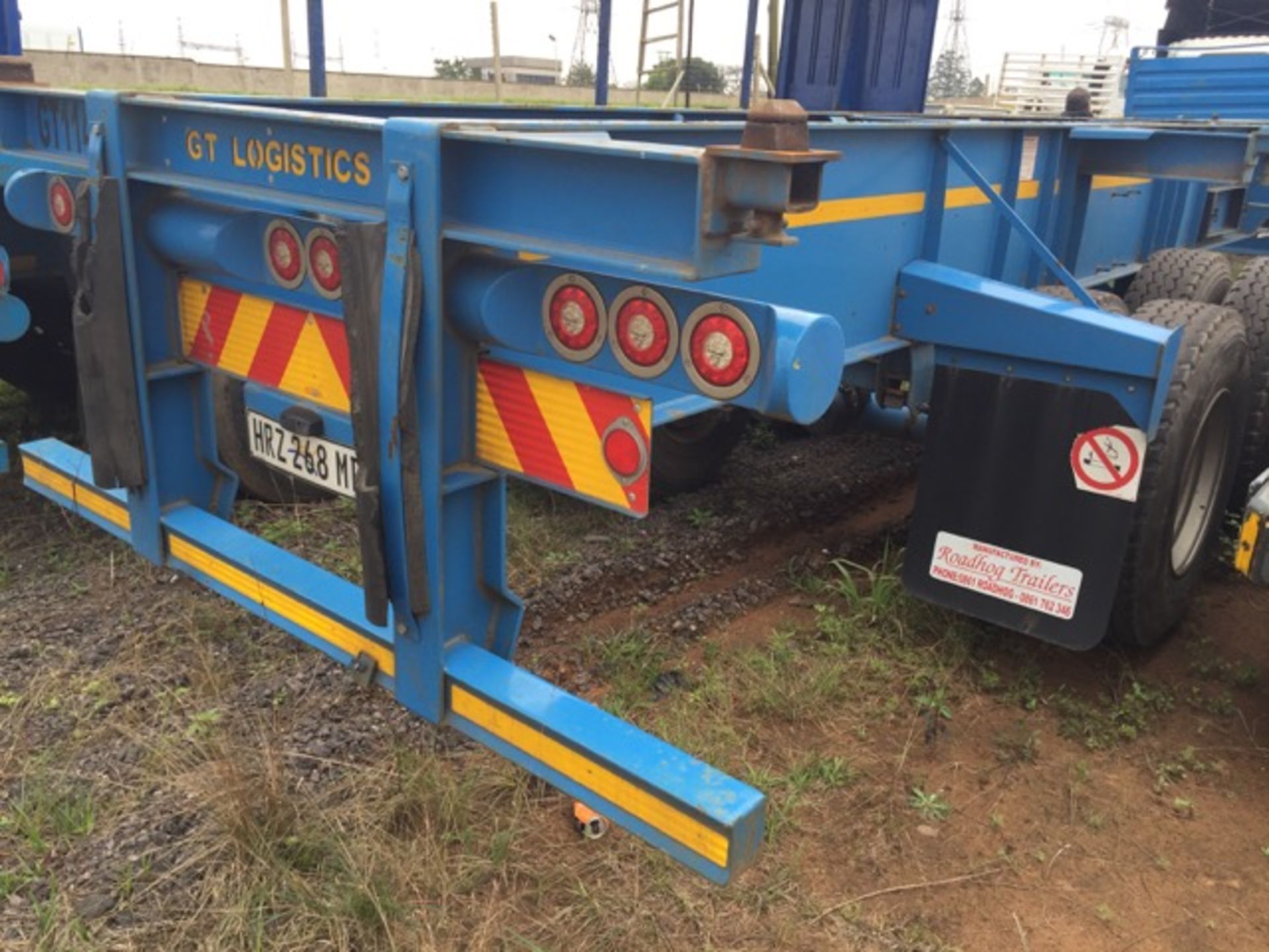 2015 ROADHOG 12M D/AXLE SKELETAL TRAILER (LOCATION: KZN) - (HRZ268MP) - Image 3 of 4