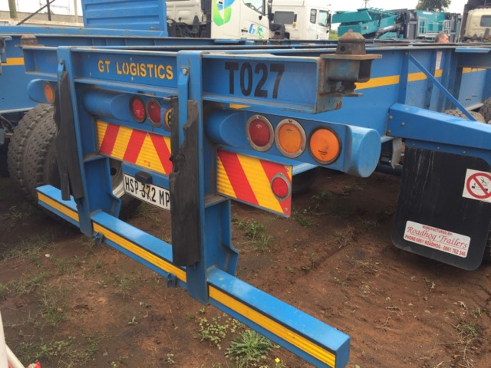 2015 ROADHOG 12M D/AXLE SKELETAL TRAILER (LOCATION: KZN) - (HSP372MP) - Image 3 of 4