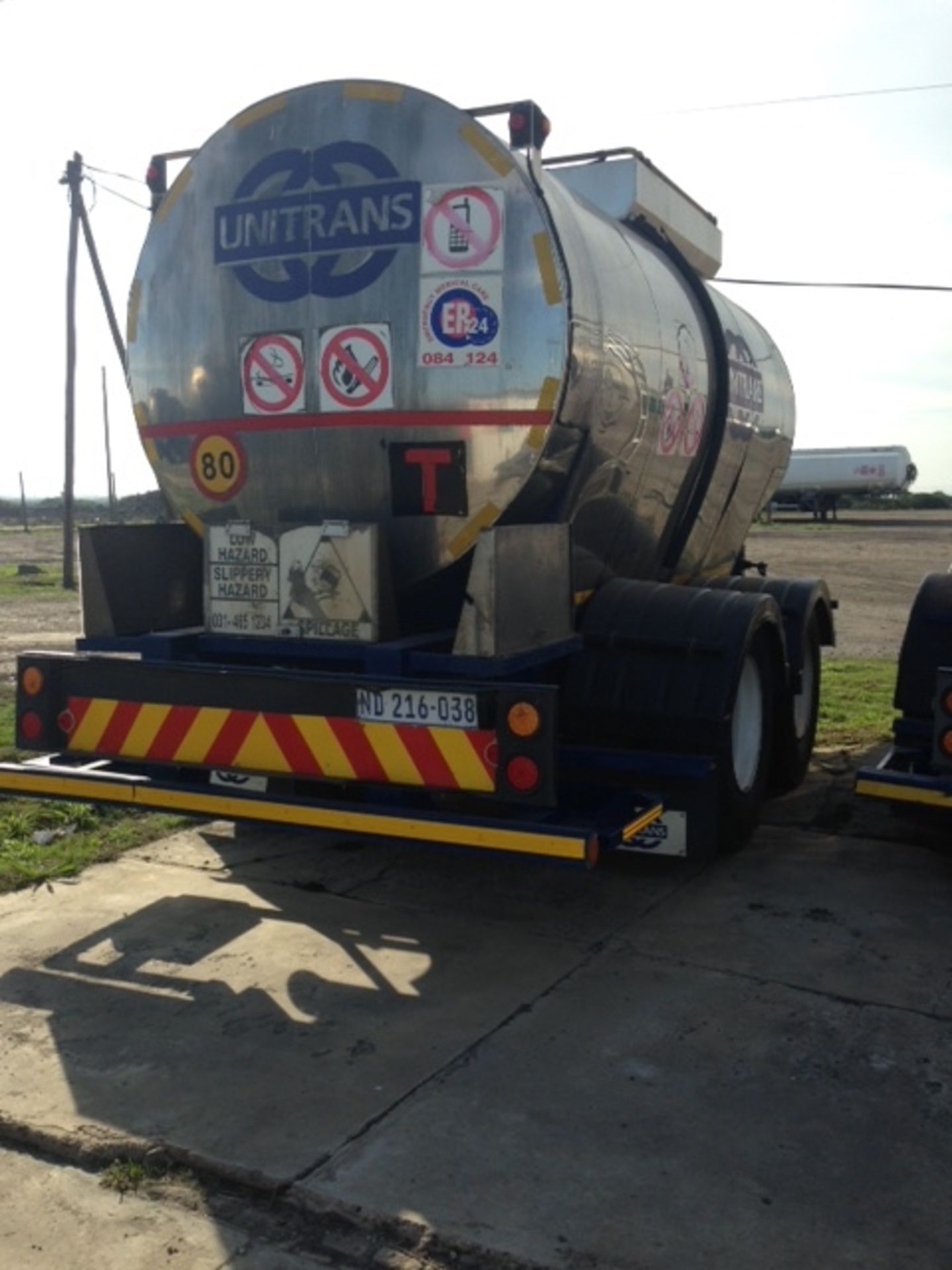 2002 HENRED D/AXLE S/STEEL PUP TANKER TRAILER (LOC: PORT ELIZABETH, E.C) - (ND216038) - Image 5 of 5