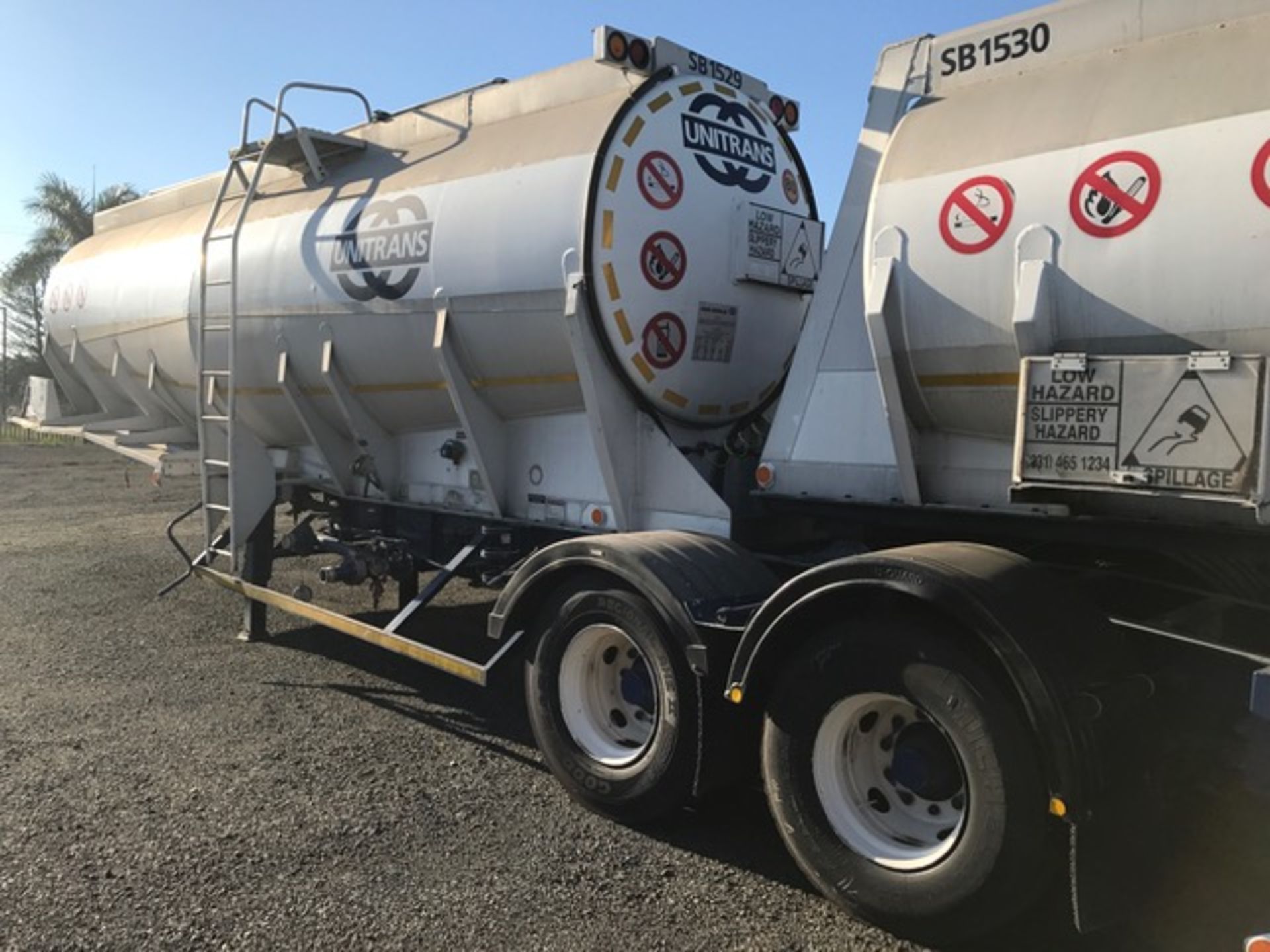 1995 TANK CLINIC INTERLINK ALUMINIUM TANKER TRAILER (LOC: DARNALL, KZN) - (ND491416/ND491417) - Image 9 of 19