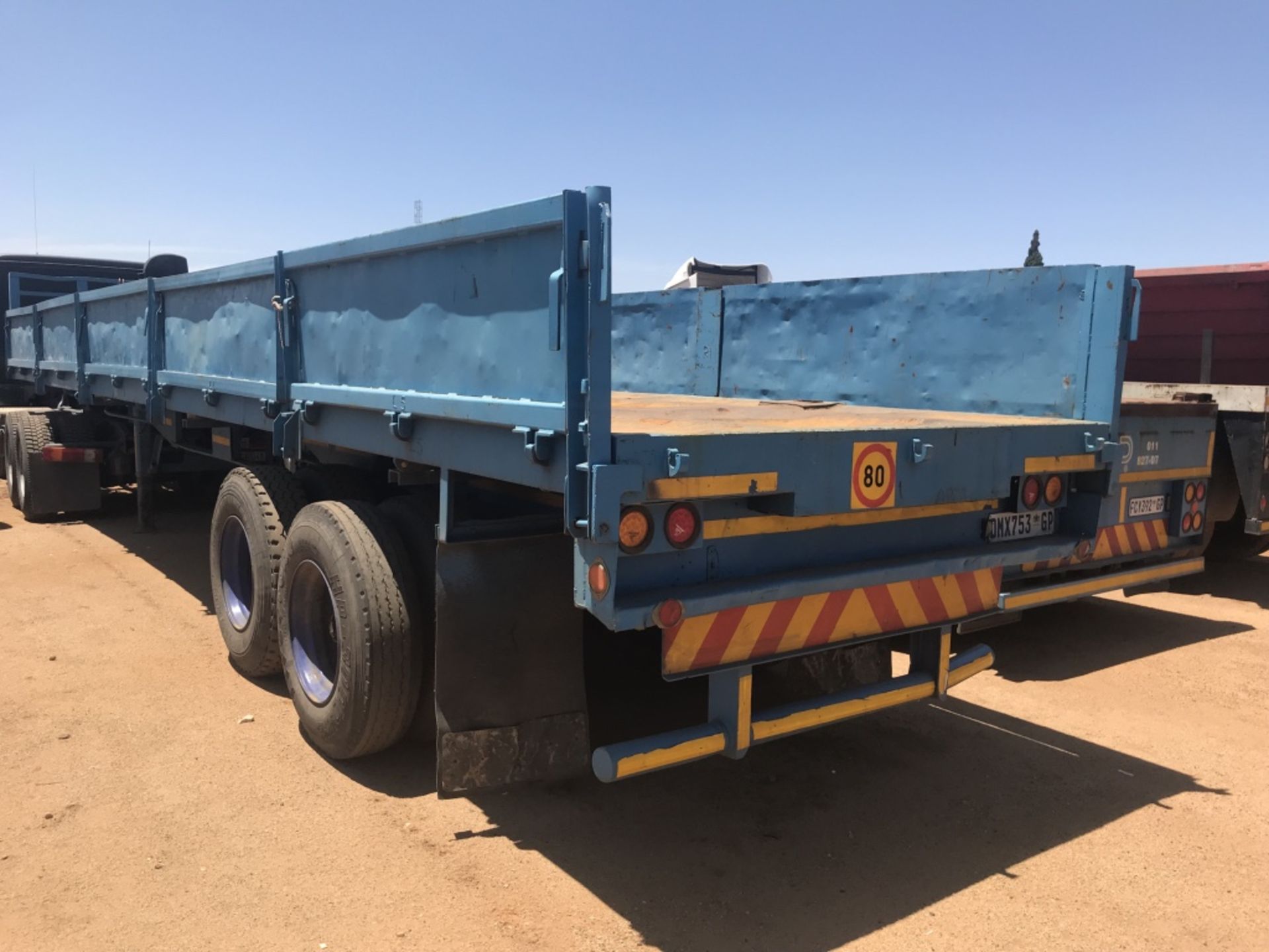 1972 JB BROCKHOUSE D/AXLE D/SIDE TRAILER - (DMX753GP) - Image 2 of 2