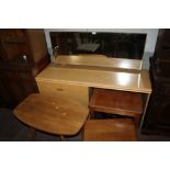 A DRESSING TABLE TOGETHER WITH TWO COFFEE TABLES, ETC (5)