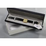 A BOXED LONGINES WRIST WATCH