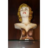 A RESIN MARILYN MONROE BUST