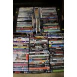 TWO TRAYS OF DVDS