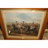 AFTER HENRY MARTENS (NINETEENTH CENTURY). '1st Life Guards', lithograph in colours, framed, 60 x