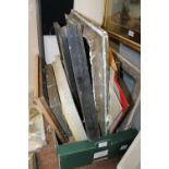 A BOX OF ASSORTED FRAMES