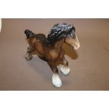 A BESWICK CATERING SHIRE HORSE FIGURE