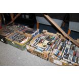 A LARGE QUANTITY OF CASSETTE AND VHS TAPES TO INC STAR TREK (5)