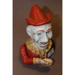 A REPRODUCTION JESTER MONEY BANK