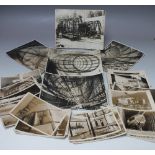 AVIATION INTEREST - A COLLECTION OF ZEPPELIN AIRSHIP PRESS PHOTOGRAPHS AND POSTCARDS, comprising fi