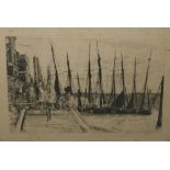 JAMES ABBOT McNEILL WHISTLER (1834-1903). Billingsgate?, framed and glazed, bearing signature lowe