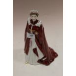 A ROYAL WORCESTER QUEEN ELIZABETH II 80TH BIRTHDAY FIGURINE