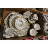 A TRAY OF SPODE 'CHELSEA' PATTERN CHINA