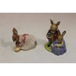 TWO BOXED ROYAL DOULTON BUNNYKINS FIGURES, 'MOTHER, FATHER & VICTORIA' + 'BALLERINA' (2)