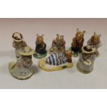 A COLLECTION OF EIGHT ROYAL DOULTON BRAMBLY HEDGE FIGURES - BOXED