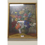 A FRAMED AND GLAZED STILL LIFE SCENE, SIGNED TO THE LOWER LEFT