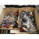 A LARGE QUANTITY OF ASSORTED COSTUME JEWELLERY