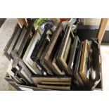 A BOX OF ASSORTED PICTURE FRAMES