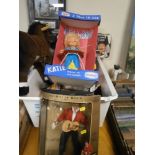 A QUANTITY OF CHILDRENS TOYS, TO INCLUDE A HORSE, AN ELVIS FIGURE AND A KATIE KUM A LONG DOLL