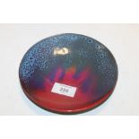 A ROYAL DOULTON FLAMBE SNUG DESIGN PLATE