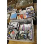 A LARGE QUANTITY OF ASSORTED CD'S, DVD'S ETC