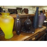 A QUANTITY OF MODERN VASES ETC (6)