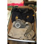 A 1940 DATED CIVIL DEFENSE SALOP DECONTAMINATION BATTLEDRESS BLOUSE AF WITH ORIGINAL RARE BADGES