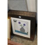 TWO PAIRS OF MODERN FRAMED AND GLAZED PRINTS