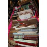 TWO TRAYS OF ASSORTED VINTAGE BOOKS