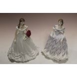 TWO ROYAL WORCESTER LADY FIGURES
