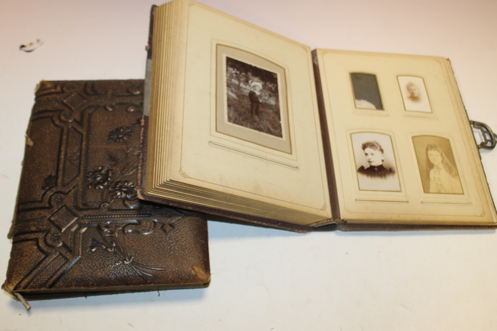 TWO VICTORIAN PHOTO ALBUMS