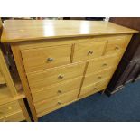 A MODERN NINE DRAWER CHEST