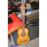 A BM 'CLASSICO' ACOUSTIC GUITAR WITH CARRY BAG