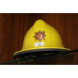 A VINTAGE STAFFORDSHIRE FIRE & RESCUE CROMWELL CORK HELMET