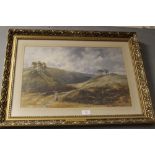 JOHN KEELEY (1849-1930). 'Milford Hill, Staffordshire', signed lower left, watercolour, gilt