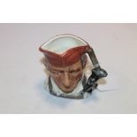 A ROYAL DOULTON CHARACTER JUG 'BLACKSMITH' D 6585, small size, H 7 cm